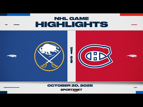 Thumbnail for NHL Highlights | Sabres vs. Canadiens - October 20, 2025