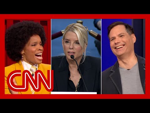 Thumbnail for Comedians react to Pam Bondi’s ‘cheat sheet’ during Senate hearing