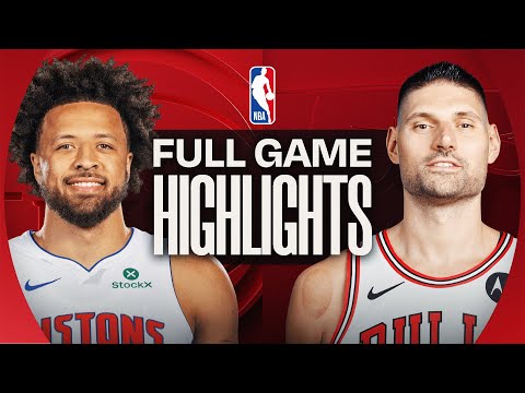 Thumbnail for PISTONS at BULLS | FULL GAME HIGHLIGHTS | October 22, 2025
