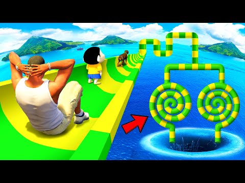 Thumbnail for SHINCHAN AND FRANKLIN FOUND A DOUBLE CRAZY SPIRAL WATER SLIDE IN GTA 5