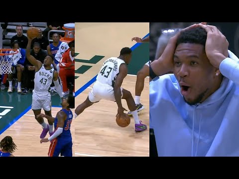 Thumbnail for Thanasis cooking with dunk and handles for reverse has Giannis so hyped 😂