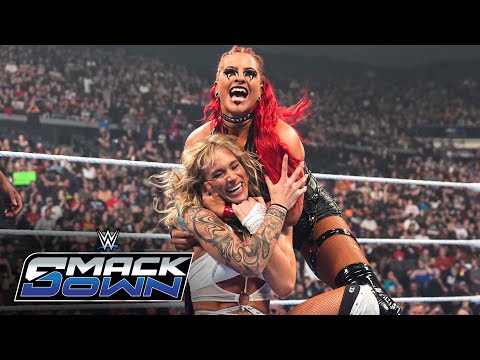 Thumbnail for Sol Ruca and Zaria take down Chelsea Green and Alba Fyre: SmackDown highlights, Oct. 3, 2025