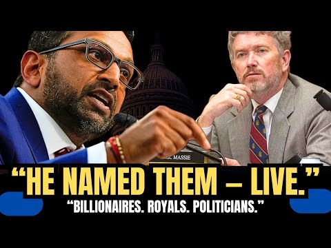 Thumbnail for Patel PANICS as Massie Reads the Epstein Files LIVE