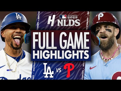 Thumbnail for Los Angeles Dodgers vs Philadelphia Phillies - GAME 3 FULL HIGHLIGHTS | October 8, 2025 MLB Playoffs