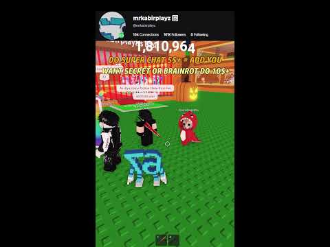 Thumbnail for ROBLOX STEAL A BRAINROT DOING 1v1 PVP WITH FANS