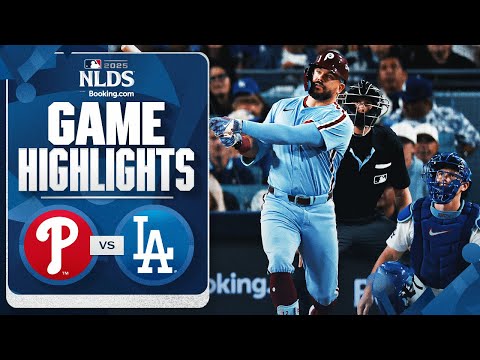 Thumbnail for Phillies vs. Dodgers NLDS Game 3 Highlights (10/8/25) | MLB Highlights