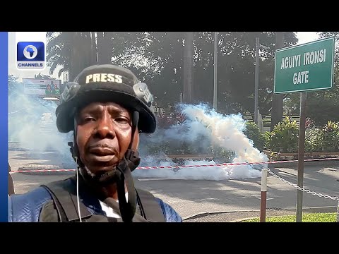 Thumbnail for ChannelsTV Correspondent Reports From #FreeNnamdiKanu Protest In Abuja