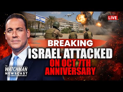Thumbnail for Israel TARGETED by October 7th Drone Swarm; Hamas to SURRENDER Gaza? | Watchman Newscast LIVE