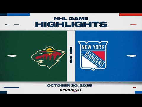 Thumbnail for NHL Highlights | Wild vs. Rangers - October 20, 2025