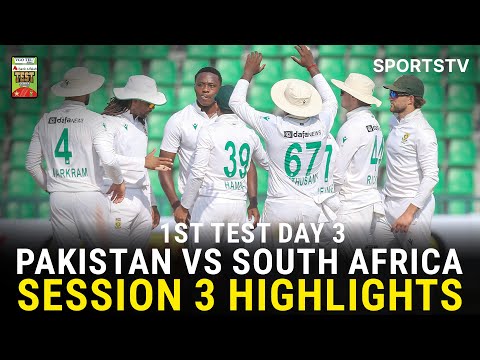 Thumbnail for Session 3 Highlights | Pakistan vs South Africa Test Series 2025 | 1st Test Day 3 | PCB | M3U1U