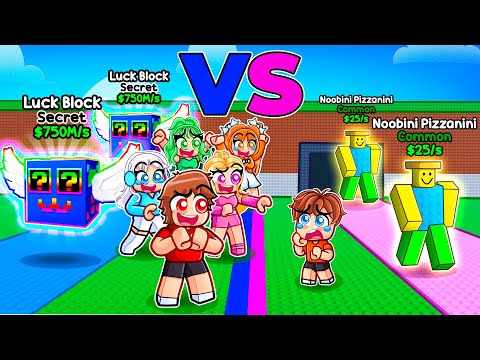 Thumbnail for Making A Toxic Kid Rage In A RIGGED Lucky Block Race In Steal A Brainrot...