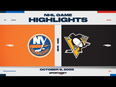 Thumbnail for NHL Highlights | Islanders vs. Penguins - October 9, 2025