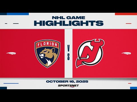 Thumbnail for NHL Highlights | Panthers vs. Devils - October 16, 2025