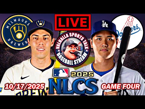 Thumbnail for Los Angeles Dodgers vs Milwaukee Brewers ⚾ MLB  NLCS Game 4🟢 MLB Play By Play LIVE STREAM in 3D.