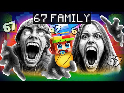 Thumbnail for Adopted by 67 KID FAMILY in Minecraft!