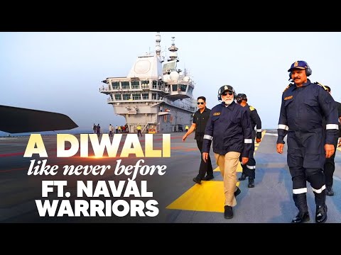 Thumbnail for PM Modi celebrates Diwali on board INS Vikrant, witnesses air power demo by the brave naval warriors