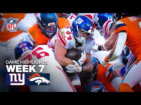 Thumbnail for New York Giants vs Denver Broncos Game Highlights | 2025 NFL Season Week 7