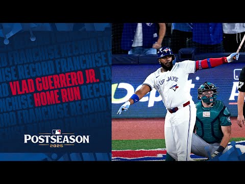 Thumbnail for FRANCHISE RECORD! Vlad Guerrero Jr. hits his SIXTH home run of the Postseason for the Blue Jays! 😱