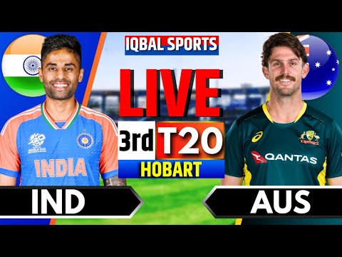 Thumbnail for 🔴India vs Australia, 3rd T20 | Live Cricket Match Today | IND vs AUS Live | Iqbal Sports Commentary