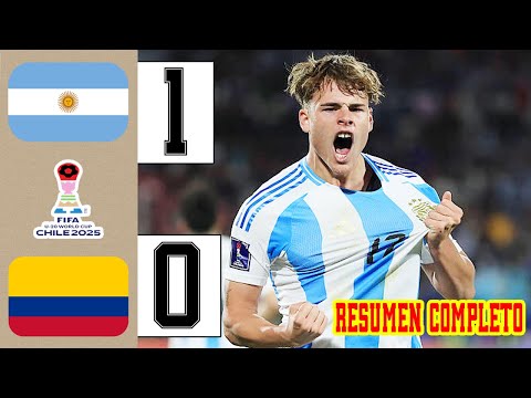 Thumbnail for Argentina vs Colombia 1-0 Resumen y Goles COMPLETO🔥 World Cup U20 2025 HD