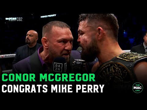 Thumbnail for Conor McGregor congratulates Mike Perry: "I WANT TO DO THIS"