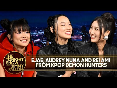 Thumbnail for EJAE, Audrey Nuna & Rei Ami from KPop Demon Hunters Get Surprised with Platinum Record for "Golden"