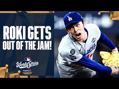 Thumbnail for FULL 8th INNING: Roki Sasaki and the Dodgers get out of a HUGE JAM! 😳 | 佐々木朗希ハイライト