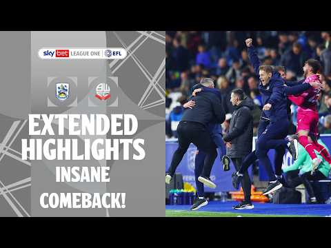 Thumbnail for INSANE COMEBACK! 🤯 | Huddersfield Town vs Bolton Wanderers Extended Highlights