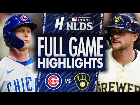 Thumbnail for Chicago Cubs vs Milwaukee Brewers - GAME 5 FULL HIGHLIGHTS | October 11, 2025 MLB Playoffs