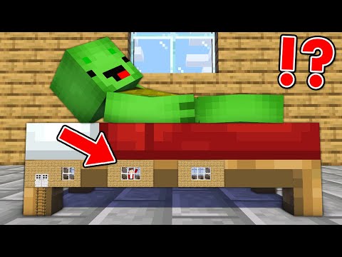 Thumbnail for Built a House inside BED in Minecraft