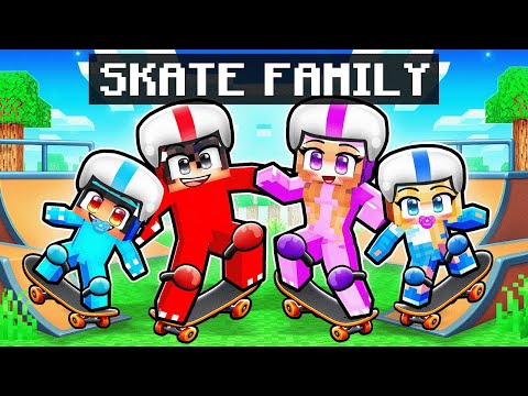 Thumbnail for Having A SKATER Family in Minecraft!