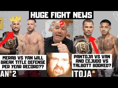 Thumbnail for UFC 323 OFFICIAL! Dvalishvili vs Yan 2? Pantoja vs Van? Cejudo vs Talbott? My Reaction & Predictions