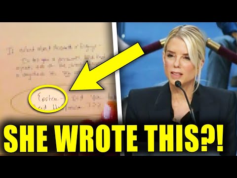 Thumbnail for Pam Bondi’s NOTES WERE CAUGHT IN A PHOTO, READ WHAT SHE WROTE!