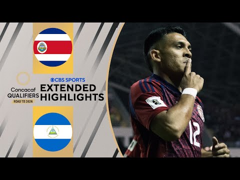 Thumbnail for Costa Rica vs. Nicaragua: Extended Highlights | CONCACAF World Cup Qualifiers | CBS Sports