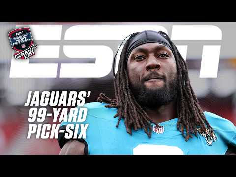 Thumbnail for NO, NO, NOT THAT 😧 Live reaction to Patrick Mahomes' 99-yard pick-6 with Heidi Gardner | ManningCast