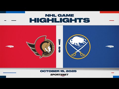 Thumbnail for NHL Game Highlights | Sabres vs. Senators - October 15, 2025