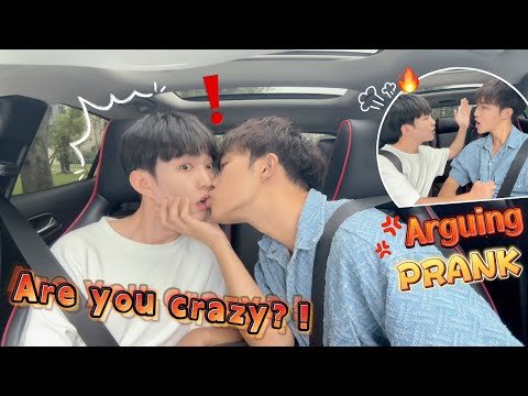 Thumbnail for I Suddenly Kiss My Boyfriend During A Heated Argument😲,How Will He React? Gay Couple Arguing PRANK🤣