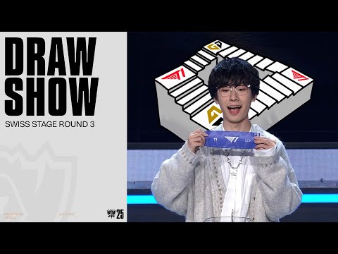 Thumbnail for 스위스 스테이지 Round3 조 추첨식 | 2025 월드 챔피언십