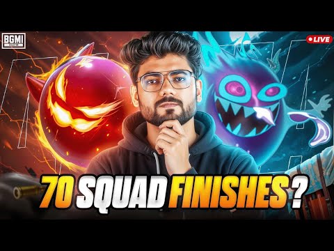 Thumbnail for 🔴70 Squad Finishes & WWCD!😁 - BGMI with Motabhai