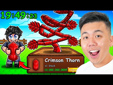 Thumbnail for How FAST Can I Get the CRIMSON THORN Seed In Grow A Garden? (Roblox)