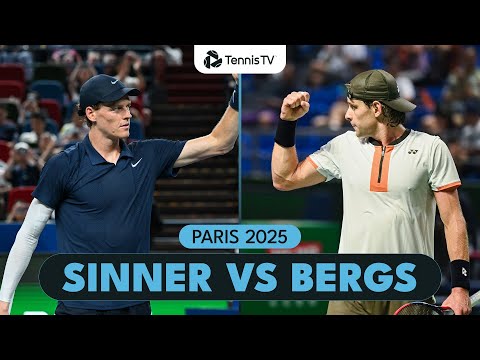 Thumbnail for Jannik Sinner Begins His Paris Campaign vs Zizou Bergs | Paris 2025 Highlights